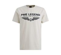 PME Legend T-Shirt Rundhals Logo Baumwolle/Elasthan Regular Fit Beige XL