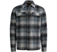 PME Legend Regular Fit Hemdjacke aus Woll-Mix mit Kentkragen in Marine, Größe XXXL
