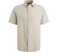 PME Legend Short Sleeve Hemd Cotton Linen Ecru - Größe M Beige M