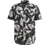 PME Legend Slim Fit Freizeithemd im Allover-Look mit Kentkragen in Marine, Größe L