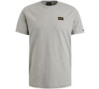 PME Legend T-Shirt mit Label-Patch in Hellgrau, Größe XXXL