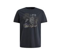 PME Legend T-Shirt mit Label-Print und Rundhalsausschnitt in Marine, Größe XXL