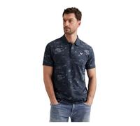 PME Legend Poloshirt Slub Jersey Navy - Größe M Dunkelblau M