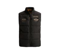 Steppweste PME LEGEND, Herren, Gr. S, schwarz (jet schwarz), Web, Obermaterial: 100% Polyester, normal hüftlang, Westen Steppweste, Reißverschlusstaschen von innen und außen (71612816-S) jet schwarz