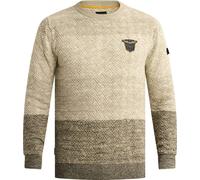 PME Legend Streifenpullover Rundhals Beige - Größe XL Beige XL
