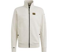 PME Legend Strickjacke Jacquard Interlock Greige - Größe XL Wollweiß XL