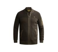 PME Legend Strickjacke Cotton Structure – Herren Regular Fit, 100% Baumwolle, Gr. XXL, Beluga
