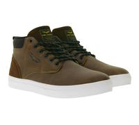 PME LEGEND Strike Herren Mid-Top Sneaker mit herausnehmbarer EVA-Innensohle Freizeit-Sneaker Schnür-Schuhe PBO216038-898 Braun 41