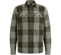 PME Legend - Structure Block Check Overshirt 2 olive night - Gr. - XXXL