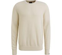 PME Legend Strukturpullover Ecru - Größe L Wollweiß L
