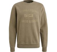 PME Legend Sweater Logo Silver Blue - Größe M Khaki M