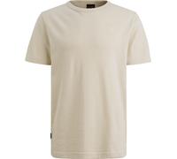 PME Legend T-Shirt Jacquard Stripe Ecru - Größe L Beige L