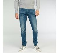 Slim-fit-Jeans PME LEGEND "Tailwheel PTR140", Herren, Gr. 30, Länge 30, blau (soft mid blau), Denim/Jeans, Obermaterial: 79% Baumwolle, 20% Polyester, 1% Elasthan, slim fit lang, Jeans Slim-fit-Jeans
