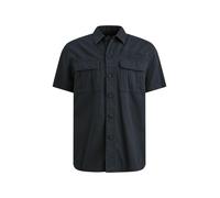 Kurzarmhemd PME LEGEND "Short Sleeve Shirt Ctn Bedford garment dye", Herren, Gr. XXL, N-Gr, carbon, Web, Obermaterial: 100% Baumwolle, regular fit hüftbedeckend, Hemden, Garment dye- Färbung (52172324