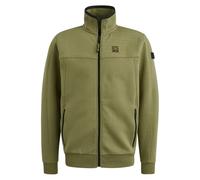 Sweatjacke PME LEGEND, Herren, Gr. XXL, grün (loden grün), Sweatware, Obermaterial: 80% Baumwolle, 15% Polyester, 5% Elasthan, casual, regular fit, Langarm Rippbündchen, Sweatjacken, mit Reißverschlus