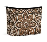 PNOMEDPKJ Traditionelle Reise-Make-up-Tasche, PU-Leder, Kosmetiktasche für Damen, mit Reißverschluss, tragbar, personalisierbar, wasserdicht, Organizer, Geschenk für Mutter und Mädchen
