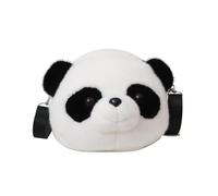 Pnuokn Taschen für Damen, Crossbody-Tasche, modische Panda-Form, große Kapazität, Tasche für Schlüssel, Geldbörse, Lippenstifte, trendige Tasche, vielseitige Kuriertasche, Schwarz
