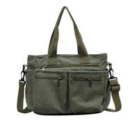 Pnuokn Taschen für Damen, jugendliche Cord-Handtasche für Damen, praktische und modische Umhängetasche für Arbeit, Einkaufen und Verabredungen, grün