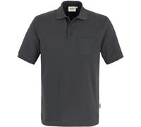 HAKRO Pocket-Poloshirt Mikralinar® 812 – anthrazit – Arbeitsshirt Größe 4XL