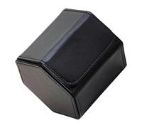 Pocoiau 2. Elegante Sechseckige Uhrenbox Aus PU Leder Kompakter Schmuck Für Ohrringe Ringe Tragbare Uhr