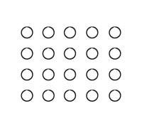 Pocoiau Flache Metall-Schlüsselanhänger, rund, Spaltringe, tragbar, für Schlüsselanhänger und Karabiner, 20 Stück