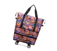 Pocoiau Praktische 360-Grad Reisetasche mit drehbarem Rad, Trocken und Nasstrennung und ergonomischem Spinnergepäck mit Nass/Trockentrennung