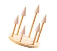 Pocoiau Ringhalter Aus Natürlichem Stabilem Holz Aufbewahrungstablett Schmuckständer Mehrere Größen Großes Fassungsvermögen Organizer Vitrine Holzringhalter Vitrine