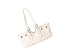 Pocoiau Trendige, umwandelbare Umhängetasche mit Nieten für Damen, geräumige PU Unterarmtasche mit bequemem Riemen, lässiger, täglicher Gebrauch, Umhängetasche mit Nieten koreanischen Stil