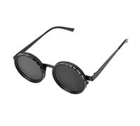 POENVFPO Verstellbare Tönungs-Sonnenbrille, Runde Strand-Sonnenbrille mit ND-Filter-Linsentechnologie, für Männer und Frauen, UV-Schutz, Polarisiert