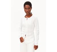 POINTELLE CARDIGAN | 100% Bio-Baumwolle - weiss (XL)