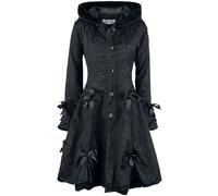 Poizen Industries Alice Rose Coat Wintermantel schwarz in 4XL
