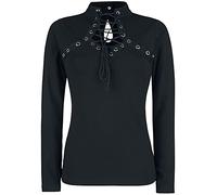 Poizen Industries Amoret Top Frauen Langarmshirt schwarz M 95% Baumwolle, 5% Elasthan Gothic, Rockwear