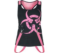 Poizen Industries Danger Zone Top Top schwarz pink in XXL