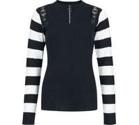 Poizen Industries Revel Top Sweatshirt schwarz weiß in 3XL