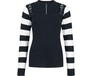 Poizen Industries Revel Top Sweatshirt schwarz weiß in 3XL