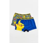 Pokémon 2er-Set: Boxershorts "Pokemon" in Grau - Größe 104/110 | Kinder Waesche