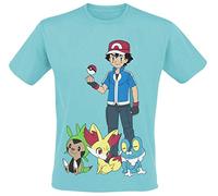 Pokemon Ash Ketchum T-Shirt türkis M