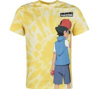 Pokémon Ash und Pikachu Männer T-Shirt gelb L