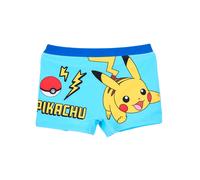 Pokemon Kinder Badehose Jungen Pikachu Badepant Boxer Stil in Blau oder Hellblau elastisch pflegeleicht Handwäsche (DE/NL/SE/PL, Numerisch, 104, Regular, Hell-Blau)