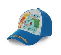 Pokemon Baseball Cap, Kappe Schirmmütze für Kinder Jungen Mädchen Cappy mit Klettverschluss verstellbar (Dunkelblau 54)