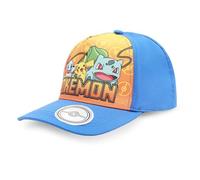 Pokemon Baseball Cap, Kappe Schirmmütze für Kinder Jungen Mädchen Cappy Pikachu Hut verstellbar Sonnenschutz (DE/NL/SE/PL, Numerisch, 56, Blau-Gelb)
