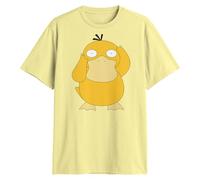 Pokemon Big Face Charmander Pikachu Squirtle Bulbasaur Psyduck Snorlax T-Shirt für Erwachsene, Hellgelb, XXL