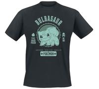 Pokémon Bisasam Männer T-Shirt schwarz XL 100% Baumwolle Fan-Merch, Gaming