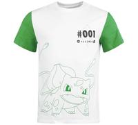 Pokémon Bisasam Männer T-Shirt weiß/grün M