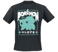 Pokémon Bisasam Rock T-Shirt schwarz in XXL