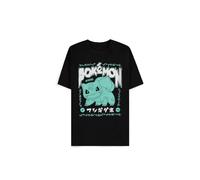 Pokémon Bisasam Rock T-Shirt schwarz in L