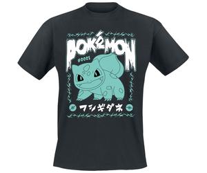 Pokémon Bisasam Rock T-Shirt schwarz in M