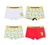 Pokémon Boxershorts für Jungen, 4er-Pack Unterwäsche im Boxer-Stil, Größe 9/10 Jahre