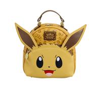 Loungefly Pokemon Eevee Cosplay Damen wandelbare Doppelriemen Schultertasche Geldbörse, Braun, Medium