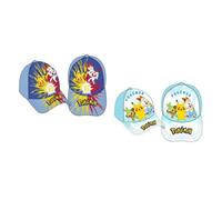 Pokemon Cap Kinder Kappe Schirmmétze Baseball-Cap Pikachu & Hopplo
